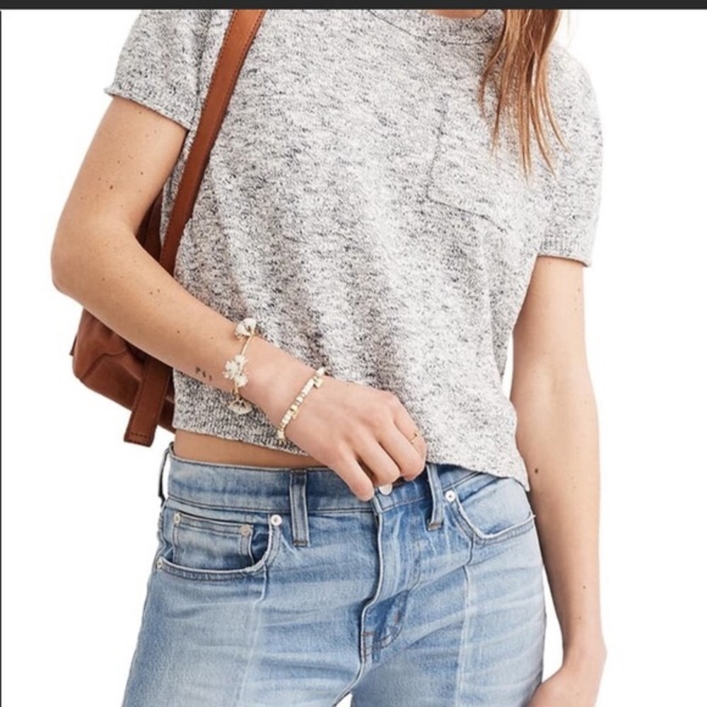 🖤3 for$15🖤Madewell crop top knit short sleeve